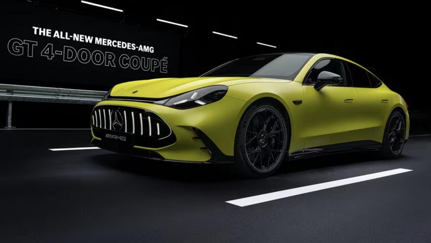 三臺(tái)軸向磁通電機(jī) 全新AMG GT 四門純電跑車